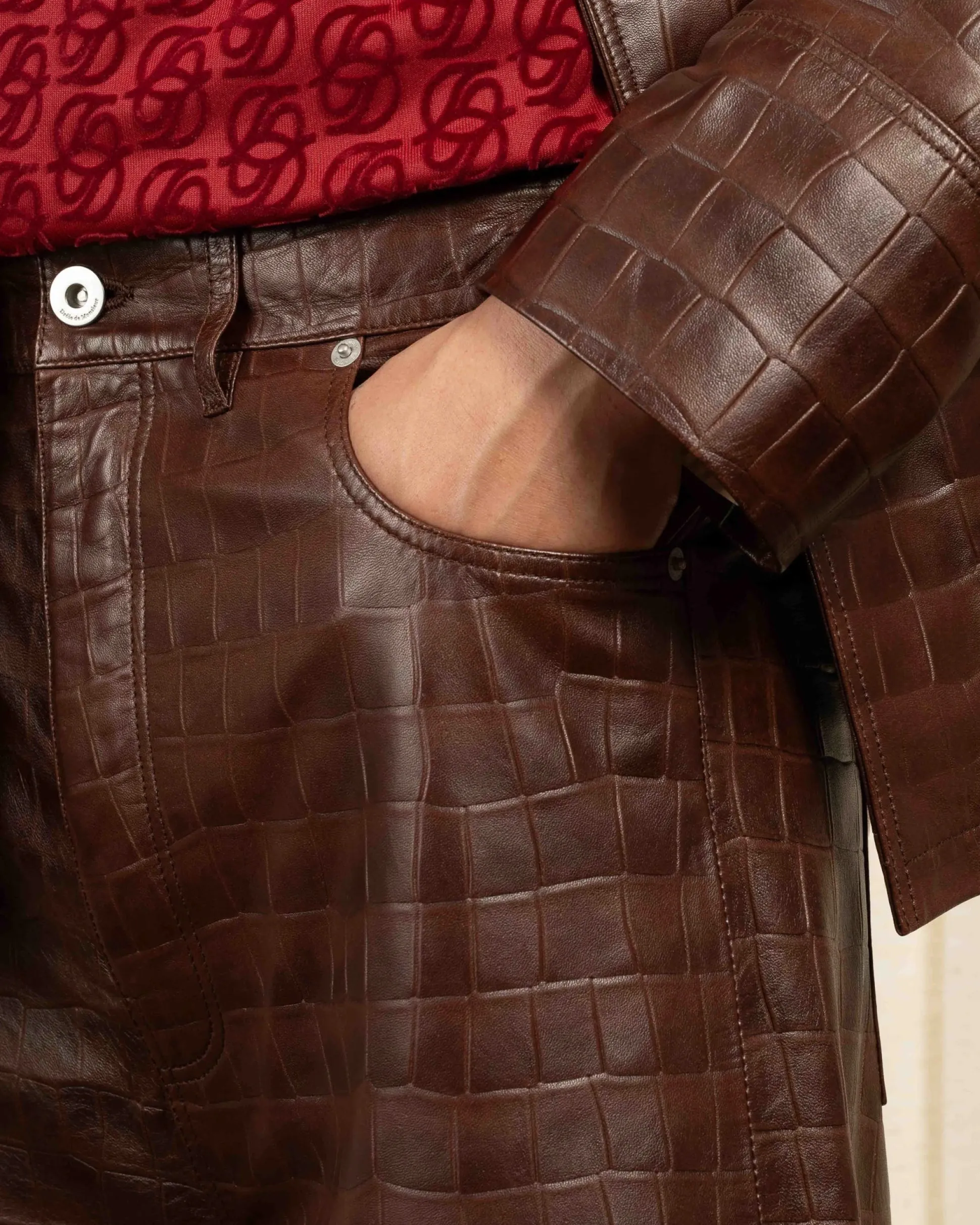 Le Short Baggy Croco